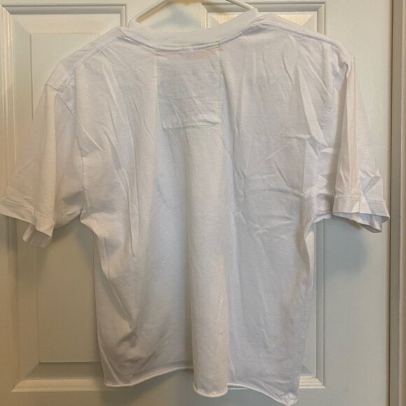 Aviator Nation BOLT BOYFRIEND TEE - white tshirt, multi color bolt size M - Picture 3 of 3